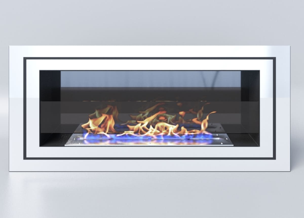 Биокамин "Русский огонь" Стенли 900V встраиваемый с защитным и декоративным стеклом по цене 47 100 руб.