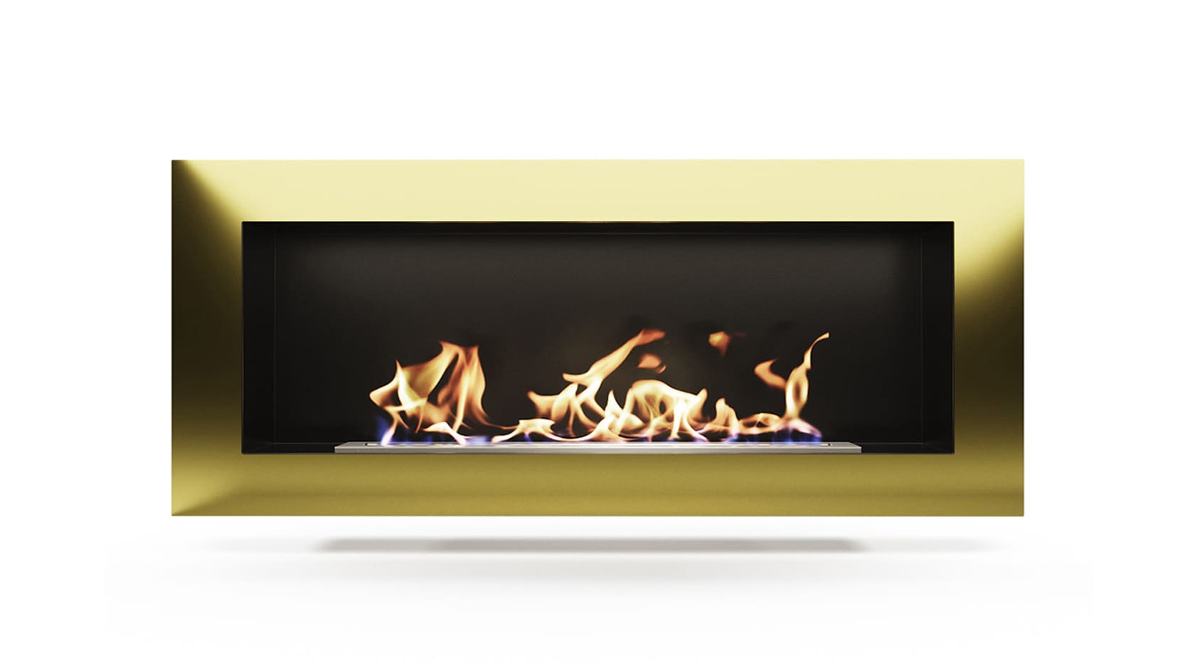 Биокамин "Русский огонь" Барокко 1200N настенный с декоративным стеклом (стемалитом) по цене 48 650 руб.