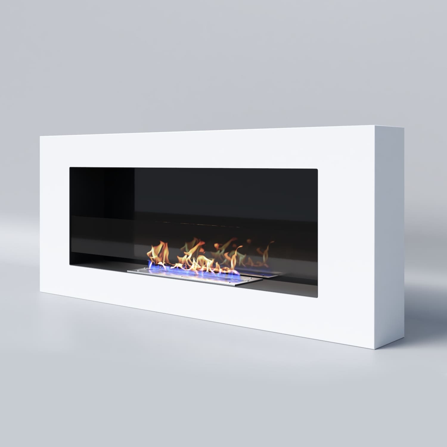 Биокамин "Русский огонь" Лайт Бланк 1200N с декоративным стеклом (стемалитом) по цене 30 650 руб.