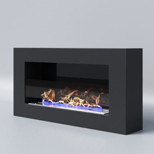 Биокамин "Русский огонь" Лофт 800N настенный с защитным и декоративным стеклом