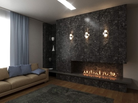 Автоматический биокамин Lux Fire Smart Flame 1300 RC Black по цене 416 900 руб.