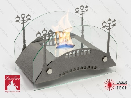Настольный биокамин Lux Fire "Пушкинский мост" S (серебро) по цене 14 641 руб.