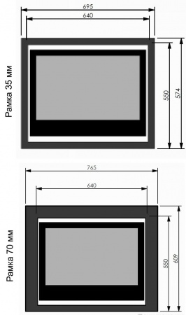 Газовый камин BellFires Unica 70