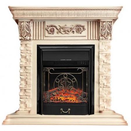 Luxemburg сланец бежевый (слоновая кость с патиной)+Majestic FX Black