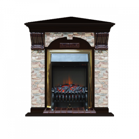 Арочный Грот цветной угловой (венге)+Fobos Brass