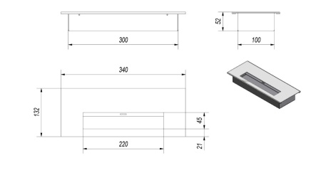 Биокамин Kratki MISA гранит по цене 