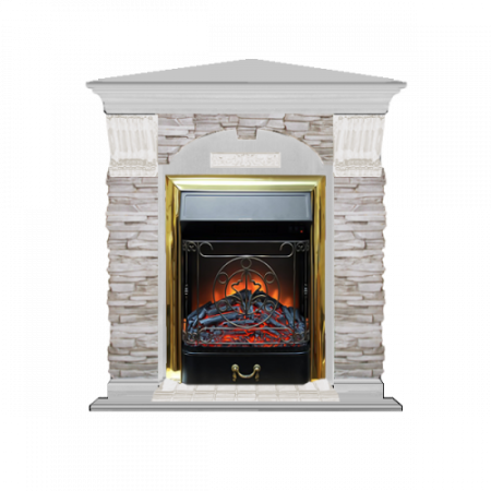 Арочный Мисхор угловой (беленый дуб)+Majestic Brass