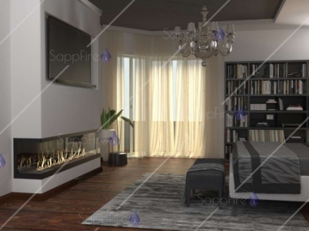 Встраиваемый торцевой очаг 1500 SappFire по цене 68 200 руб.