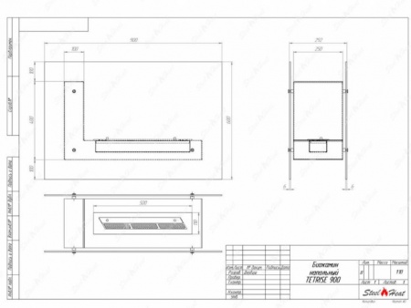 Биокамин напольный SteelHeat TETRISE 900 красный Биокамин напольный SteelHeat TETRISE 900 красный по цене 37 800 руб.